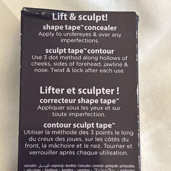 TARTE DOUBLE DUTY BEAUTY SHAPE TAPE CONCEALER 12N FAIR NEUTRAL & sculpt s bronze - Picture 4 of 9